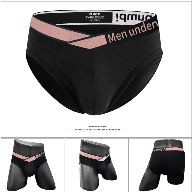 V Shape Modal Fabric Sexy Men\'s Super Soft Mini Bikini Short Brief Underwear Medium Stretch Comfortable Solid Size M/L/XL/XXL
