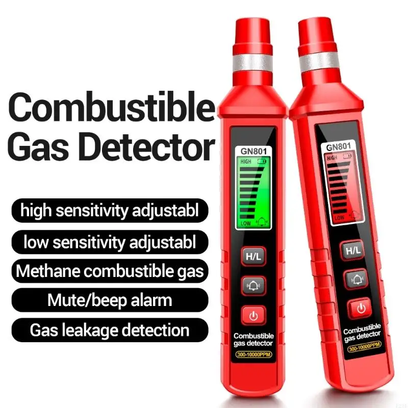 E28F ANENG Gas Leak Detector 300-10000PPM Combustible Methane Gas Sensor Sniffer Portable Handheld Tester for Home