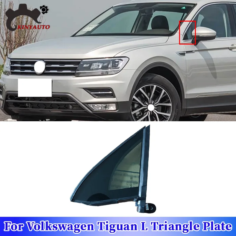 

1PCS For VW Volkswagen Tiguan L Front Window Glass Triangle Plate Garnish Cover Panel Side Mirror Trim Exterior Car Accessories