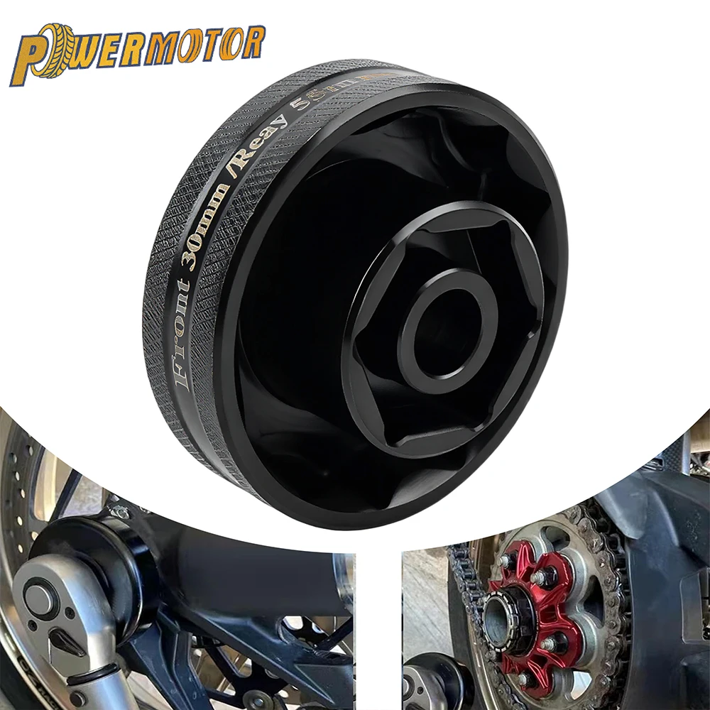 Motorcycle Wheel Nut Socket Tool 30mm 50mm Hexagon Socket For Ducati 1098 1198 1299 Multistrada Diavel Removal Kit Tools