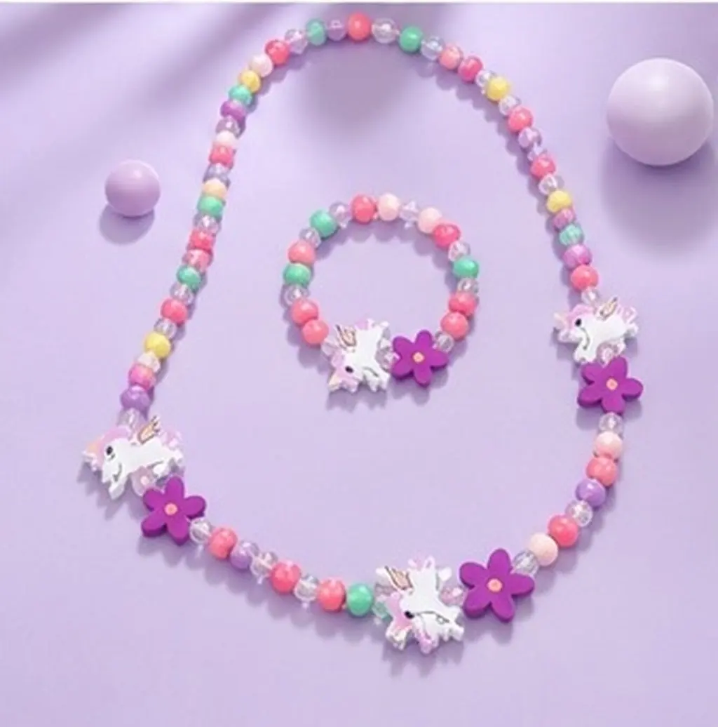 Party Mask Halloween Christmas New Year Children Beaded Bracelet Children Beaded Necklace Children Beaded Bracelets Girls