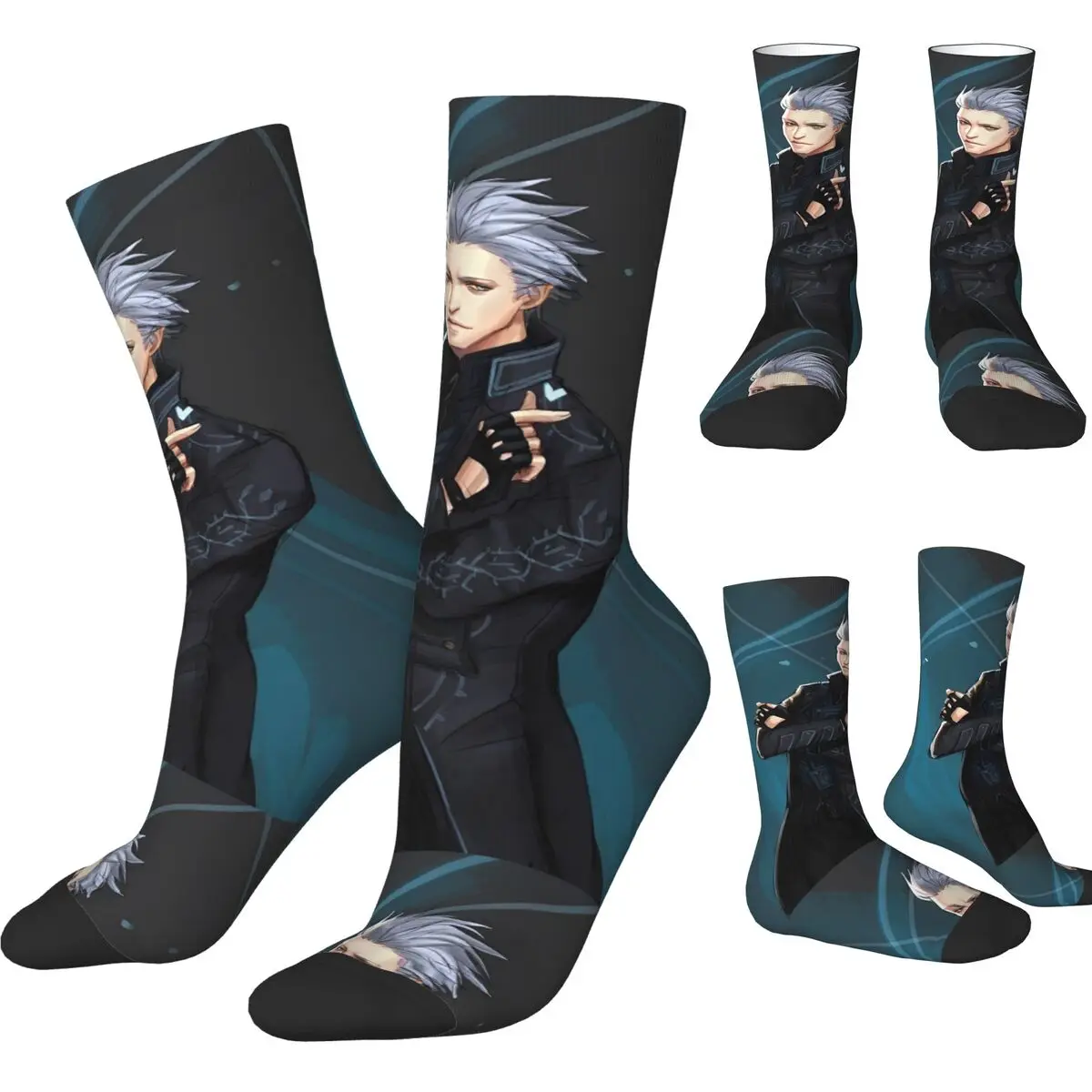 Vergil Socks Autumn Stockings Harajuku Couple Comfortable Socks Design Climbing Anti-Slip Socks