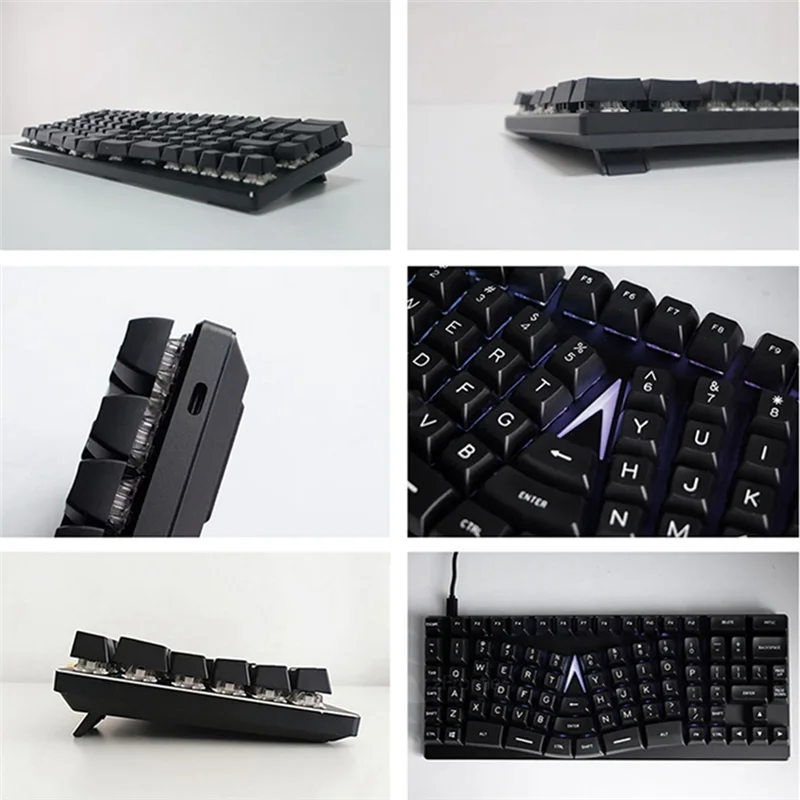 

For X-Bows Ergonomic Mechanical Keyboard Xbows Green Tea Axis Red Axis Gaming Desktop Wired Mechanical Keyboard