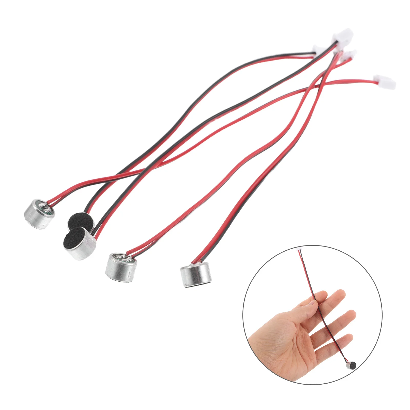 5Pcs Microphone Condenser Mini Electret Condenser Microphone Stereo Sound Clarity High Sensitivity Compact Portable Recording