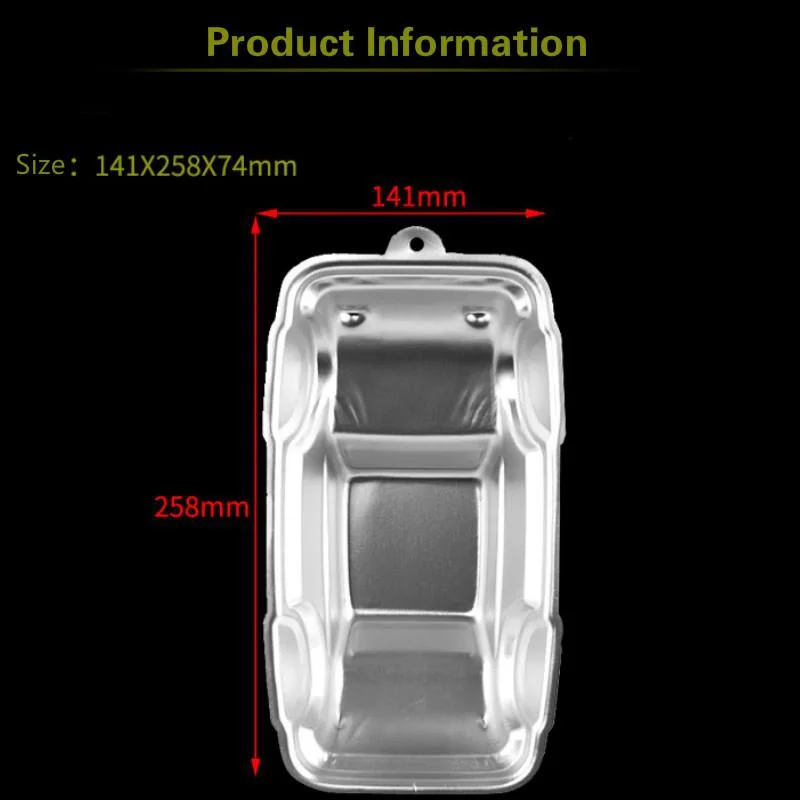 1 Pcs DIY Creative Auto Car Cake Mold Aluminum Alloy 3D  Shape  Decor Kitchen Fondant  Mould