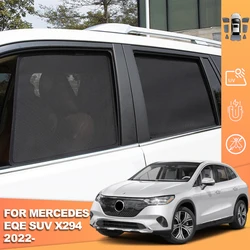 For Mercedes Benz EQE 350 SUV 2022 2023 2024 Magnetic Car Sunshade Front Windshield Curtain Rear Side Baby Window Mesh Sun Shade