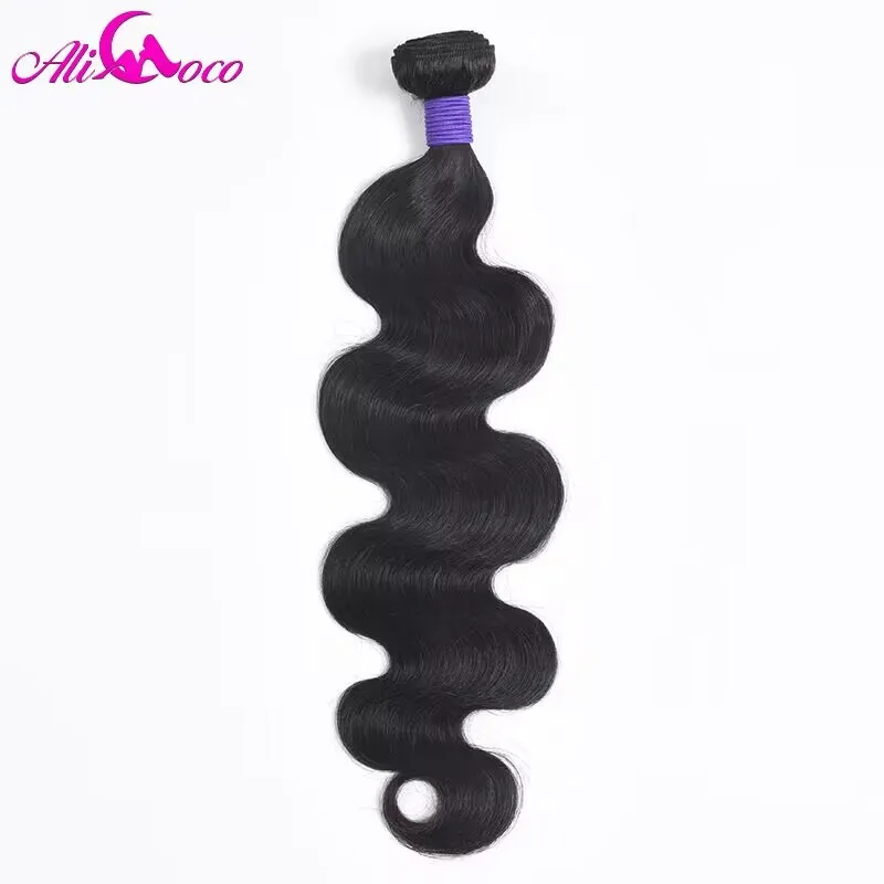 Ali Coco Peruvian Remy Body Wave Hair Bundles 8-30 inch 100% Human Hair Weaving 1/3/4 Bundles Natural Color Can Be Dyed