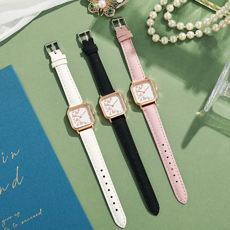 Nuevo Reloj de Cuarzo con Esfera Cuadrada Simple y Elegante, Reloj de Pulsera Minimalista para Mujer, Reloj de Viaje al Aire Libre con Correa de Acero Inoxidable, Reloj Mujer