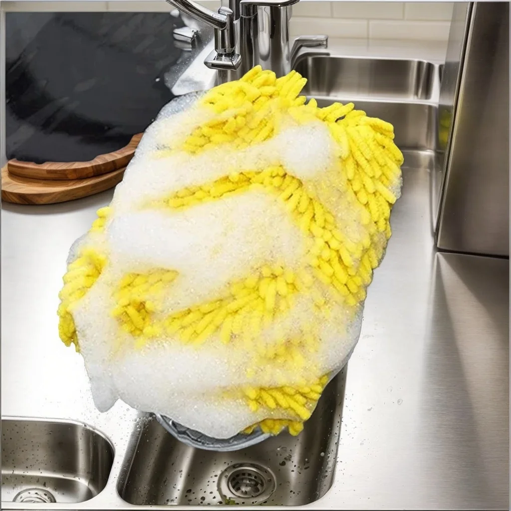 

Толстая рукавица из синели из микрофибры для детализации автомобиля — 1 шт. водонепроницаемая перчатка для вощения и ухода за автомобилем (двусторонняя перчатка для мытья)