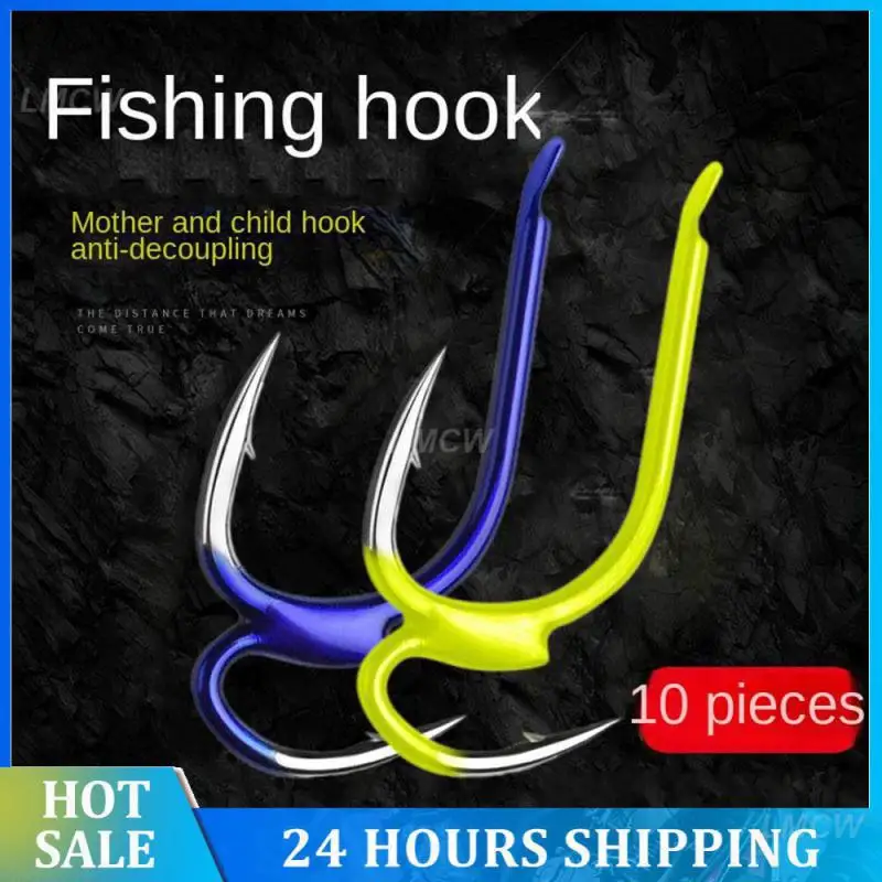 Bait Hook Fish Gear High-carbon Steel Fishhook Fishing Accessories Double Hook Sharp Hook Tip Two Strength Tip Fish Hook Sharp