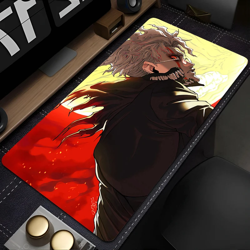 DAN DA DAN Mouse Pad Gaming Accessories Office Gamer Keyboard Desk Mat Non-Slip Laptop ground mat Large PC carpet Mousepad Anime