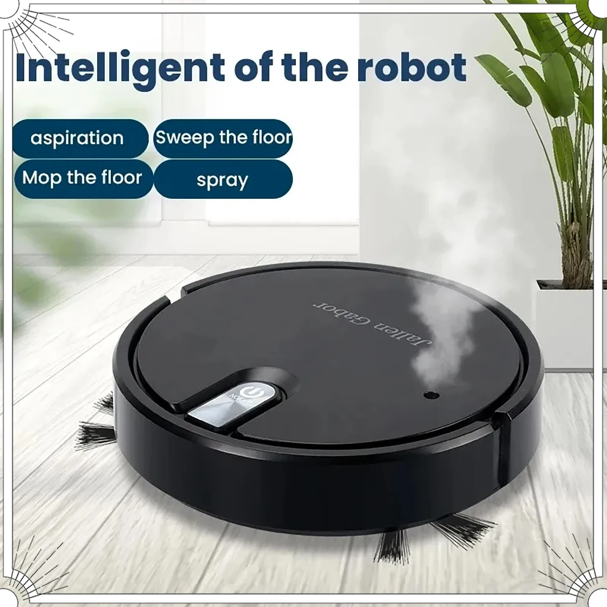 5-in-1 Robot Vacuum Cleaner Wireless Smart Multi-Functional Cleaning Machine Super Quiet Vacuuming Mopping Humidifying Cleaner