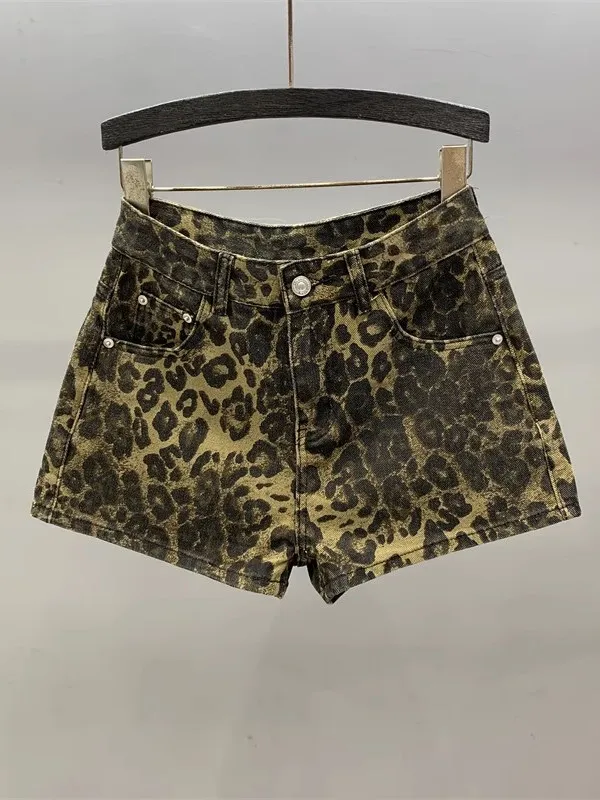 

Новые летние широкие джинсы трапециевидной формы с высокой талией, женские утягивающие шорты в стиле ретро в американском стиле, удобные повседневные шорты для поездок на работу