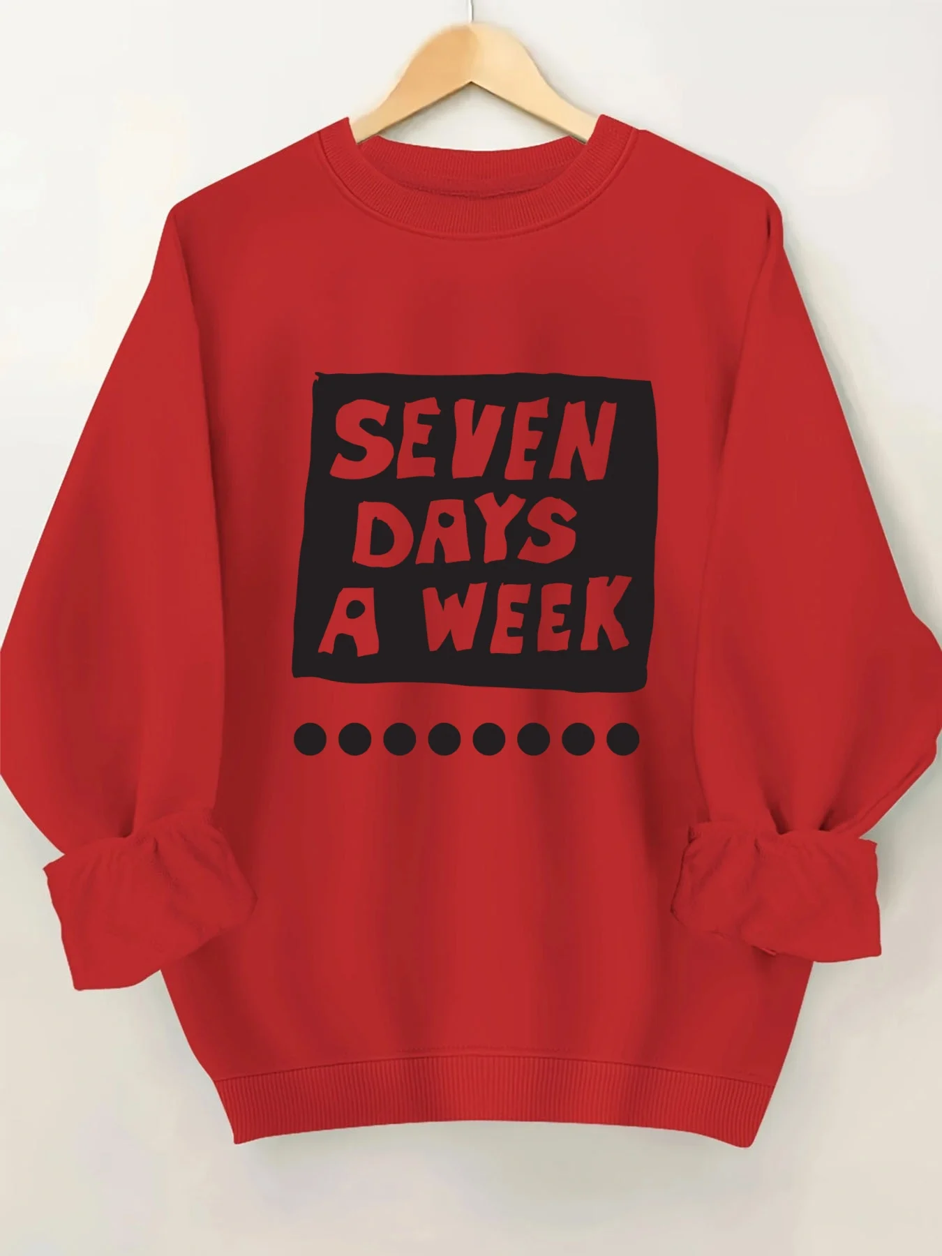 

Fashionable Letter Pattern Printed round Neck Sweatshirt for Women Stylish Casual Streetwear