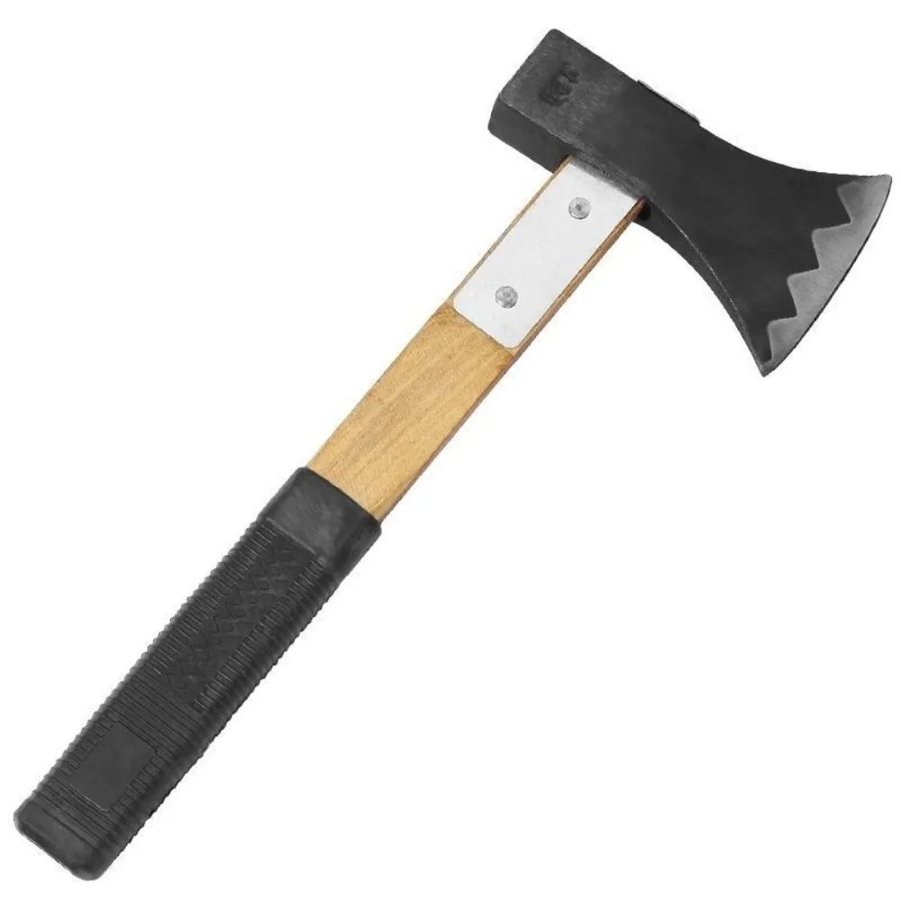 لتقطيع الحطب والأشجار والتخييم وفأس يدوي من الفولاذ الكربوني فأس مقبض خشبي معزز للاستخدام الخارجي #1