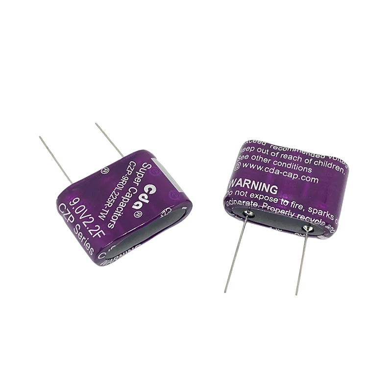 CZP-supercondensadores tipo CDA, 9V, 0.6F, CZP-9R0L604R-TW