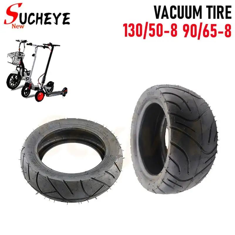 

90/65-8 130/50-8Tubeless Tyres Electric Scooter vacuum Tires Front Rear Tires for motorcycle Model (Scooter Spare Parts)