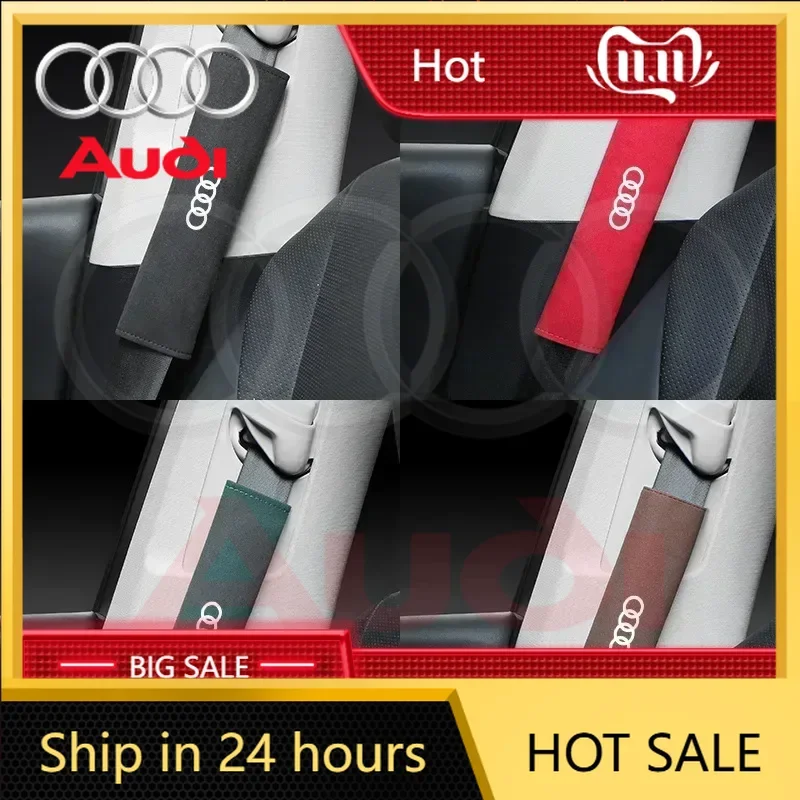 

2025 Hot2pcs Car Safety Belt Cover Shoulder Protective Pad for Audi Sline A3 A4 A5 A6 A7 A8 Q3 Q5 Q8 RS3 RS4 RS5 RS6 RS8 S5 S6 S