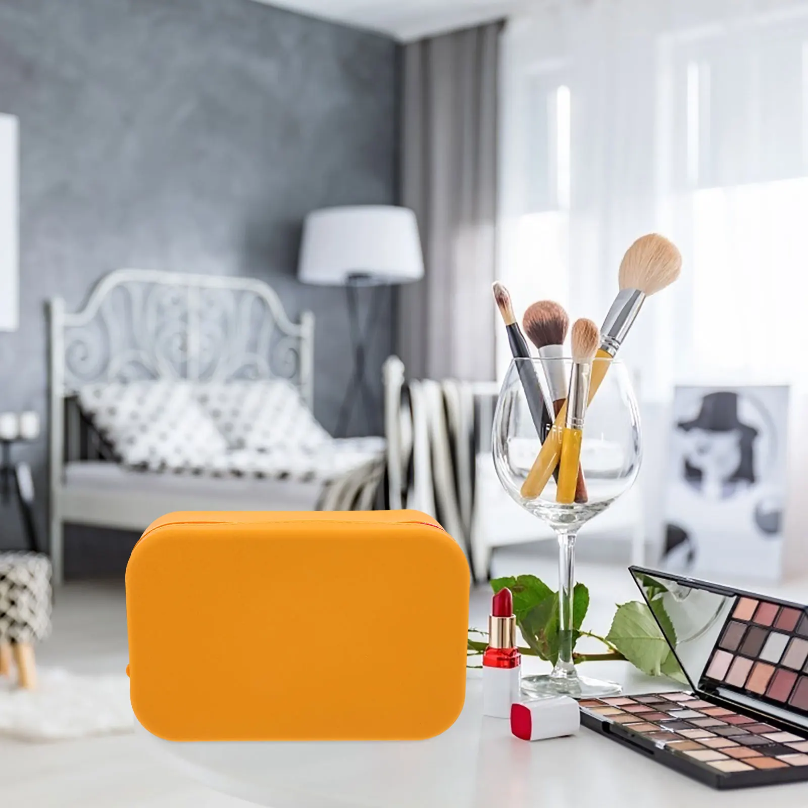 

Large Capacity Silicone Makeup Bag Waterproof Toiletry Pouch for Travel Women's Organizer with Zipper Storage