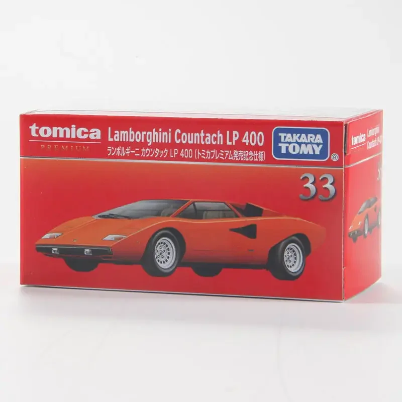 

TOMY для Lamborghini Countach Lp400 суперкар из сплава, литье под давлением и игрушечные транспортные средства, модель автомобиля, миниатюрная масштабная модель автомобиля