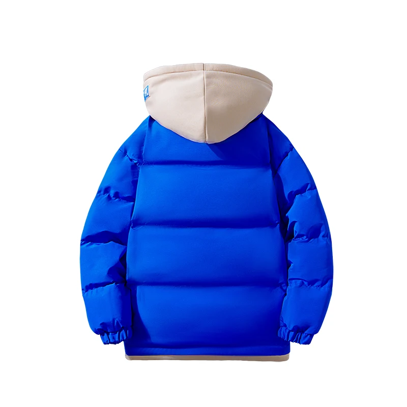 2024 neue Wintermänner Baumwolle gefälschte zwei Baumwolle gefütterte Winterjacke junge koreanische Version des Trends verdickte Baumwolle gefütterte Jacke