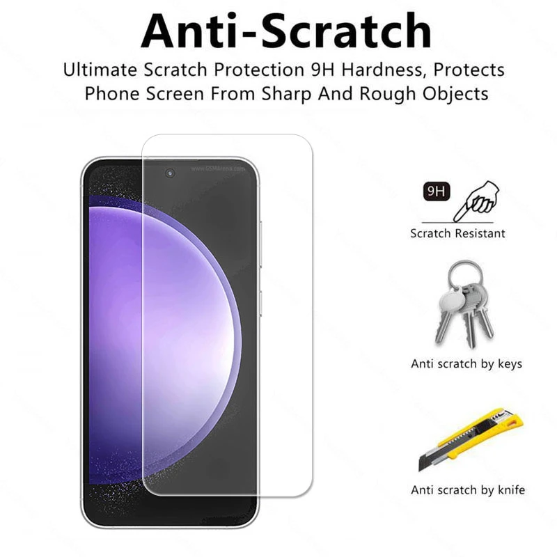 For Samsung Galaxy S23 FE Glass S23 FE Tempered Glass Screen Protector Flim 9D Camera Protect Flim Samsung S23 S21 S20 FE Glass