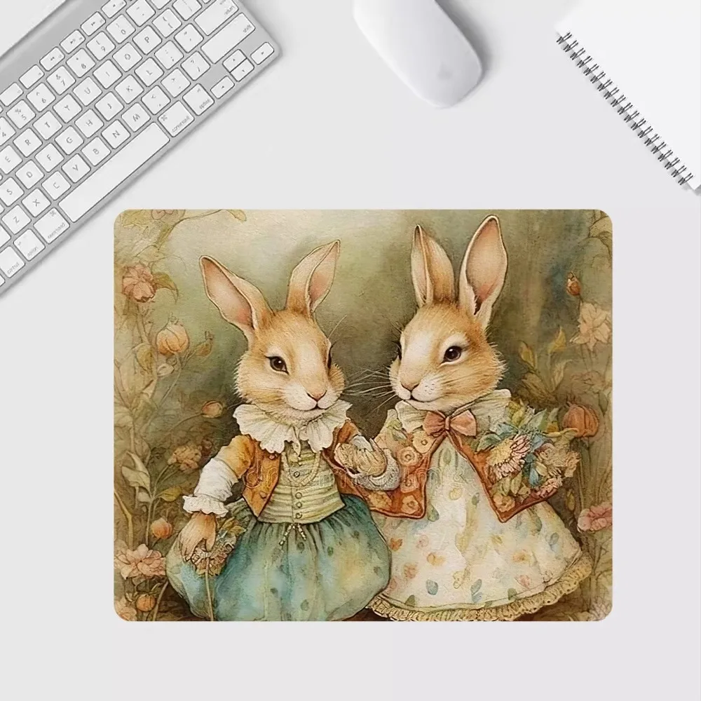 Cartoon P-Peter rabbit Mousepad Computer Desk Mat Table Keyboard Pad Laptop Cushion Non-slip Deskpad