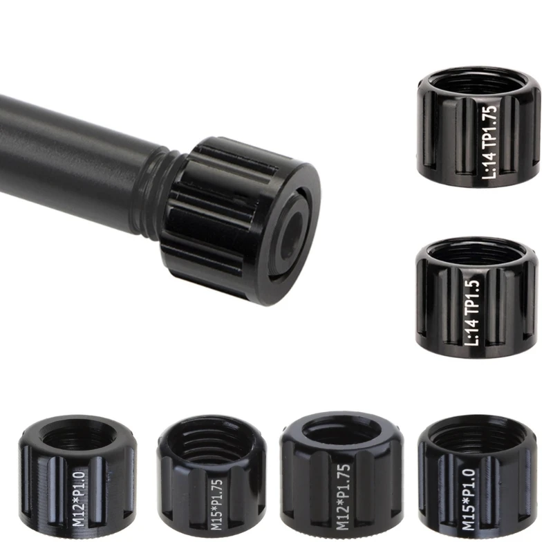 

Bicycles Thru Axles Nut M12 M15 P1.0 P1.5 P1.75 Hubs Shaft Cap Bike Accessories