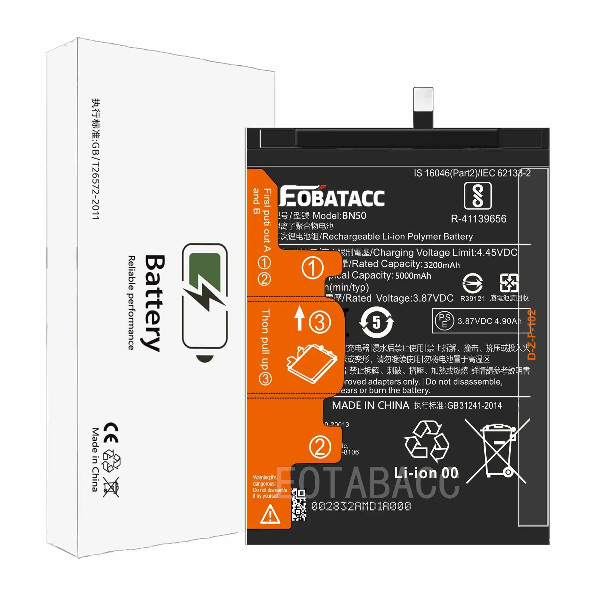 Eotabacc 100% Nieuwe Originele Batterij Bn50 Voor Xiaomi Batterij + Gereedschap