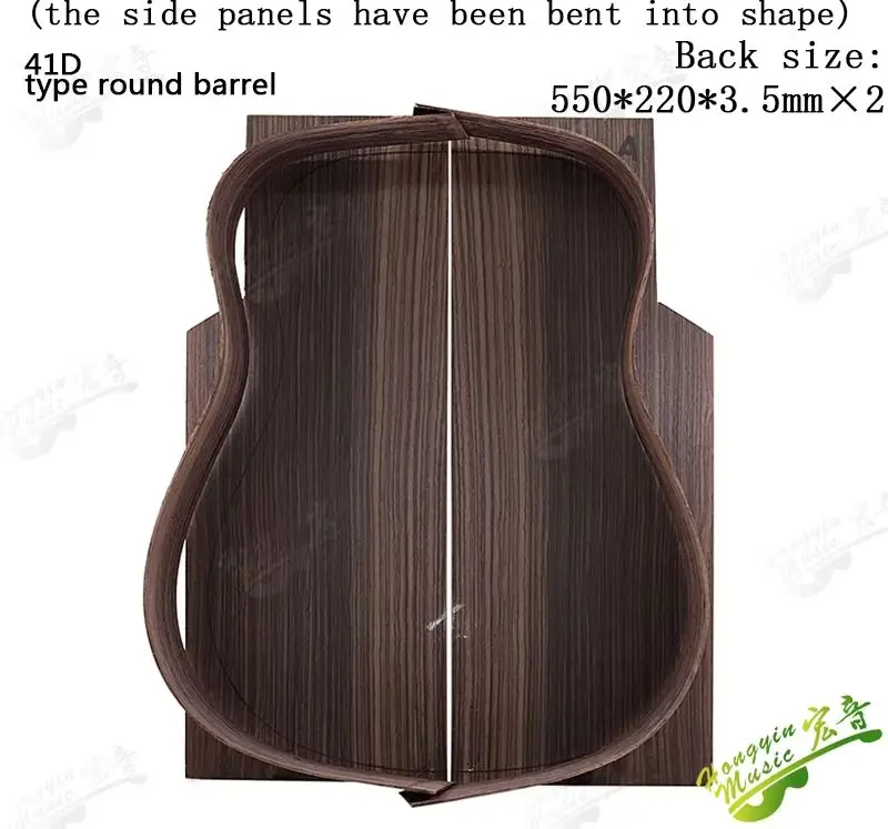Acoustic Guitar Solid Wood Back and Side Woolen Set D GA OM Side Panels Have Been Bent Accessories