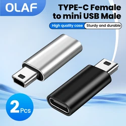 OLAF Mini Adapter Type-C Female to Mini USB Male Supports Data Transfer & Charging Converters
