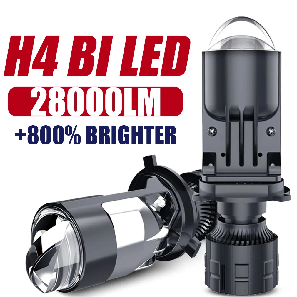 

160 Вт 28000LM Авто Лампа Мини Линза Светодиодные H4 9003 HIB2 Лампы Фара Автомобиль Мотоцикл Двойной Проектор Лен Светодиодный Автомобильный Мото 12 В 24 В