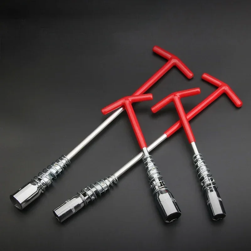 Chiave universale per rimozione candele 14mm/16mm/21mm Presa di rotazione a 360 gradi Strumento di riparazione automatica per manutenzione auto