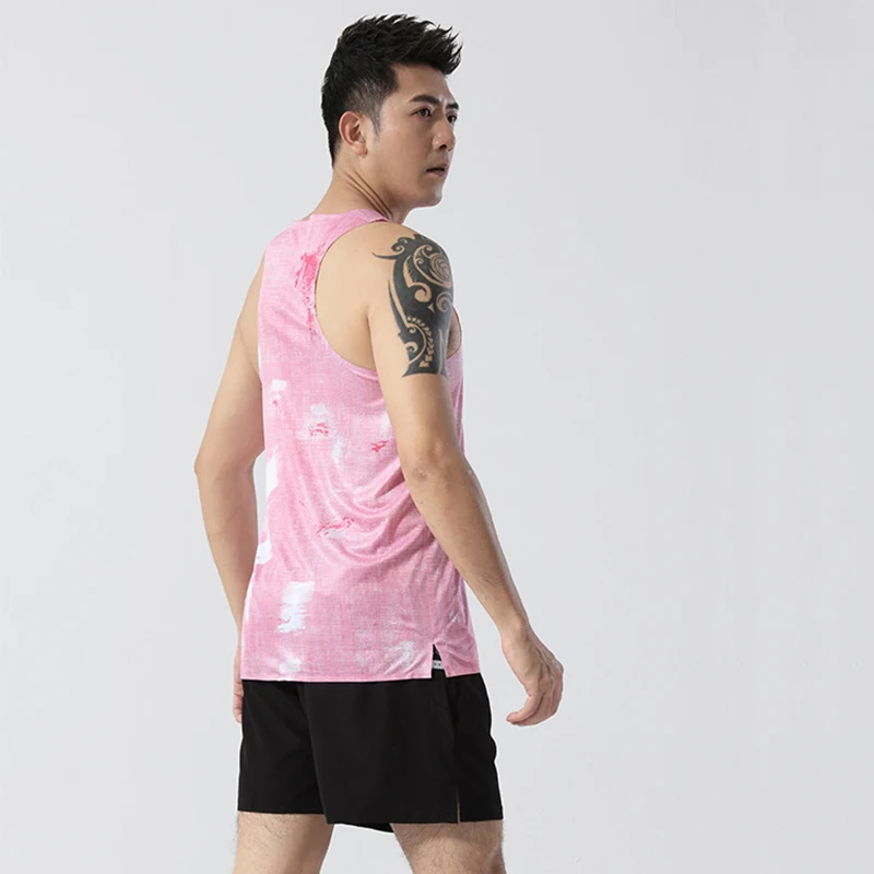 Adult Men Women Running Hiking Shirts Tight Gym Tank Top Fitness Marathon T-shirts Sport Exercise Basketball Vest Clothes B22 image 5