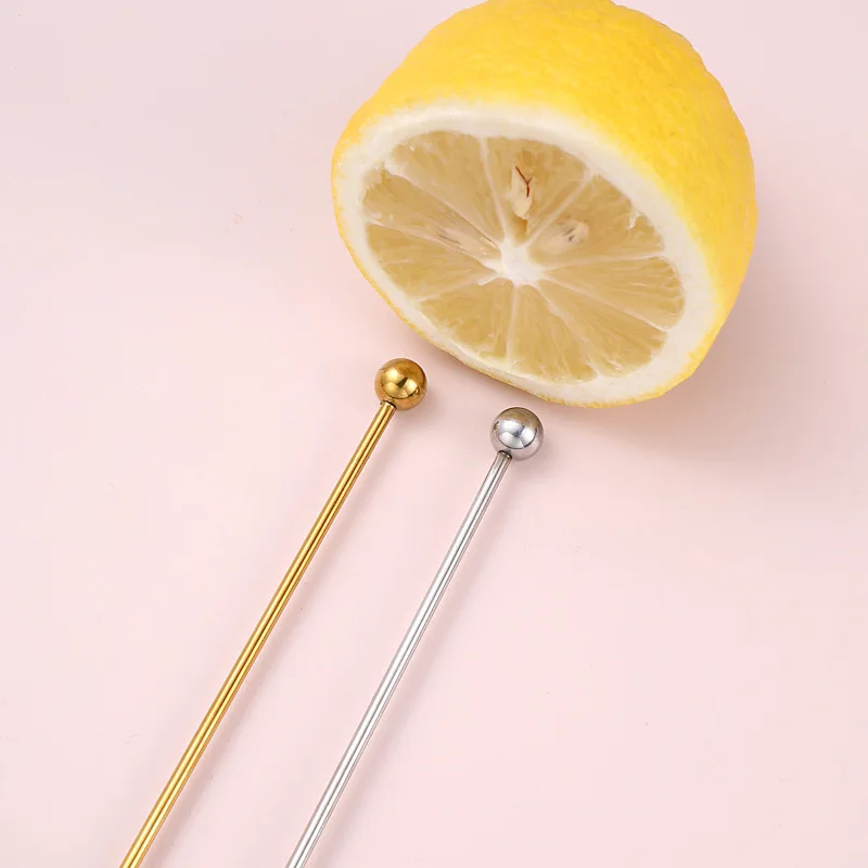 4 stücke runder Kopf Rührstab Edelstahl niedlichen Cartoon Donut Form Cocktail Kaffee Rührer Bar Rühr werkzeug