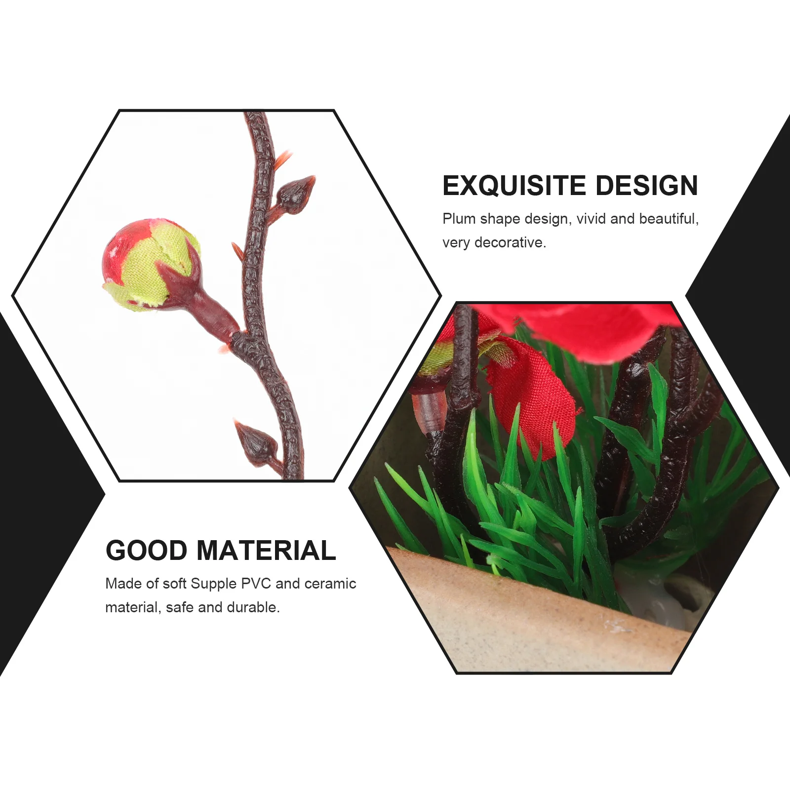 

Artificial Flower Ornament Sushi Plate Decoration Lifelike Sashimi Plate Flower Decor Hotel Kitchen Supply