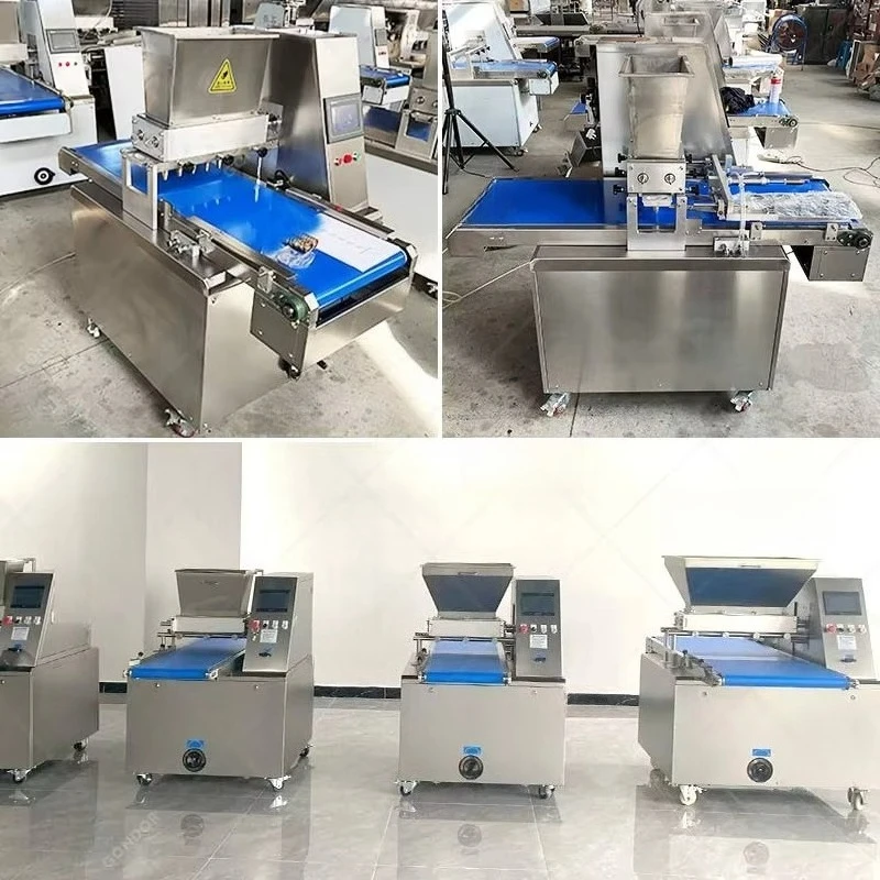 Double Colour Hopper Multidrop Cookie Depositor Customized Small Scale Electric Gas Extruder Biscuit Bakery Maker Machine New