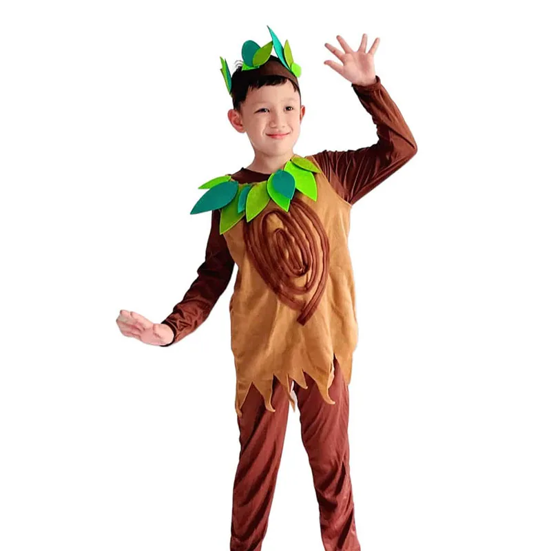 

Unisex Niño Traditional Tribal Clothing Fancy Dress Up Halloween Costume Enfant Indigenous Tribals Tree Costume For Niños
