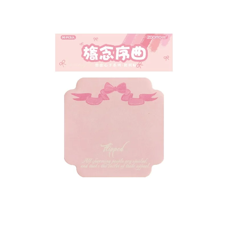 ชุดกระดาษโน้ตแบบมีกาวลายโบว์ 3 แพ็ค ลายหัวใจ น่ารัก สไตล์คาวาอี้ สำหรับนักเรียน กระดาษโน้ตแบบลอกออกได้ สำหรับจดบันทึก