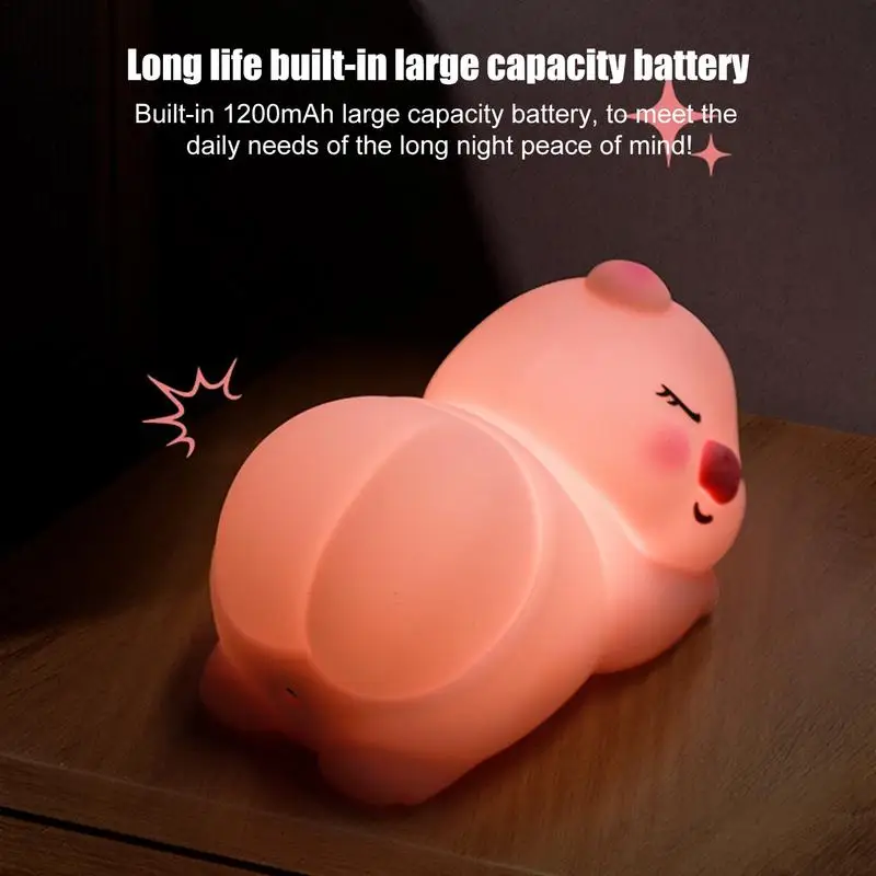 

Animal Night Light Bedside Nightstand Lights Bedside Lights For Bedroom Touch Led Animal Lights Rechargeable Sleeping Animal