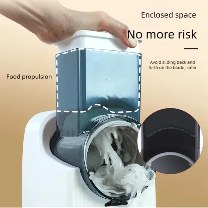 New Multi-function Vegetable Slicing Machine Household Kitchen Electric Vegetable Cutter Vegetable Slicer Shredder Automatic