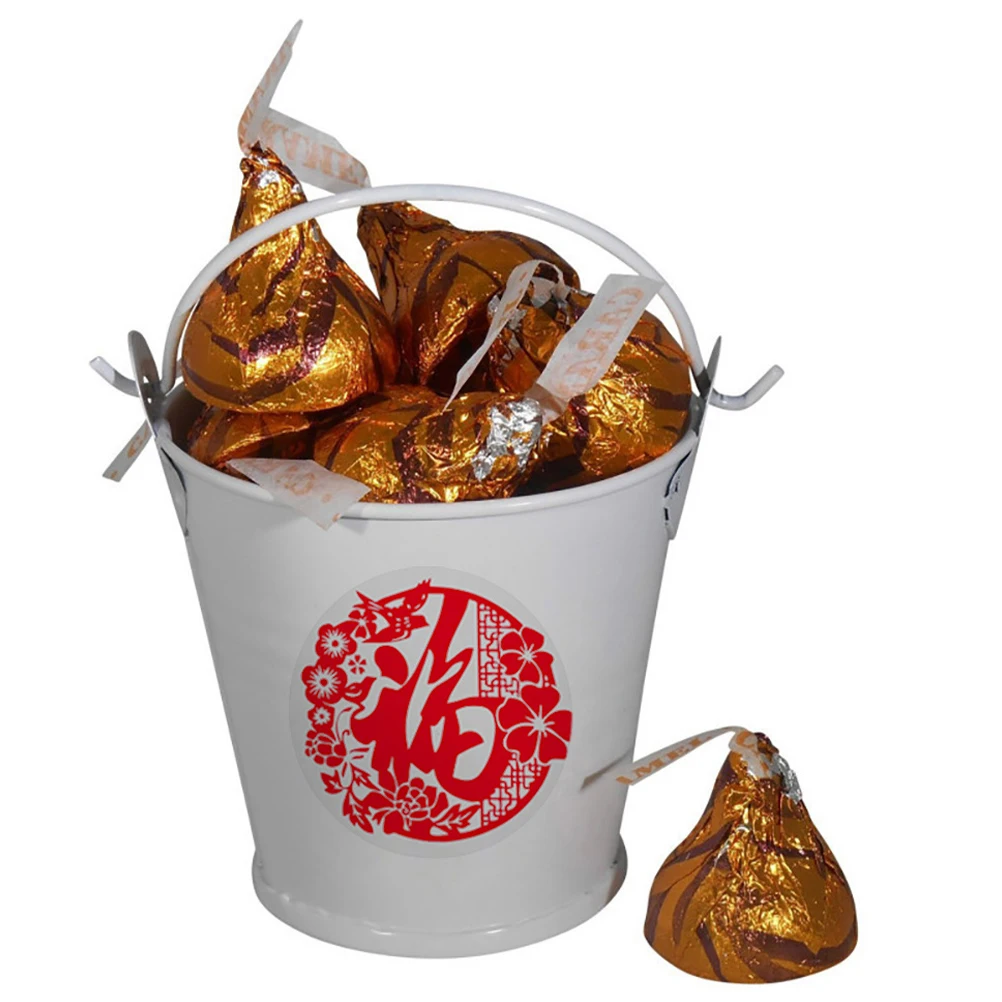 

2 Rolls Stickers New Year Label Round Decoration Chinese Decals Gift Envelope Festive Party Supplies Traditional