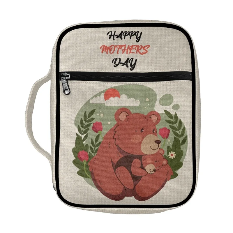 Funda de la Biblia para niños y niñas, bolsa protectora con asa y bolsillo con cremallera