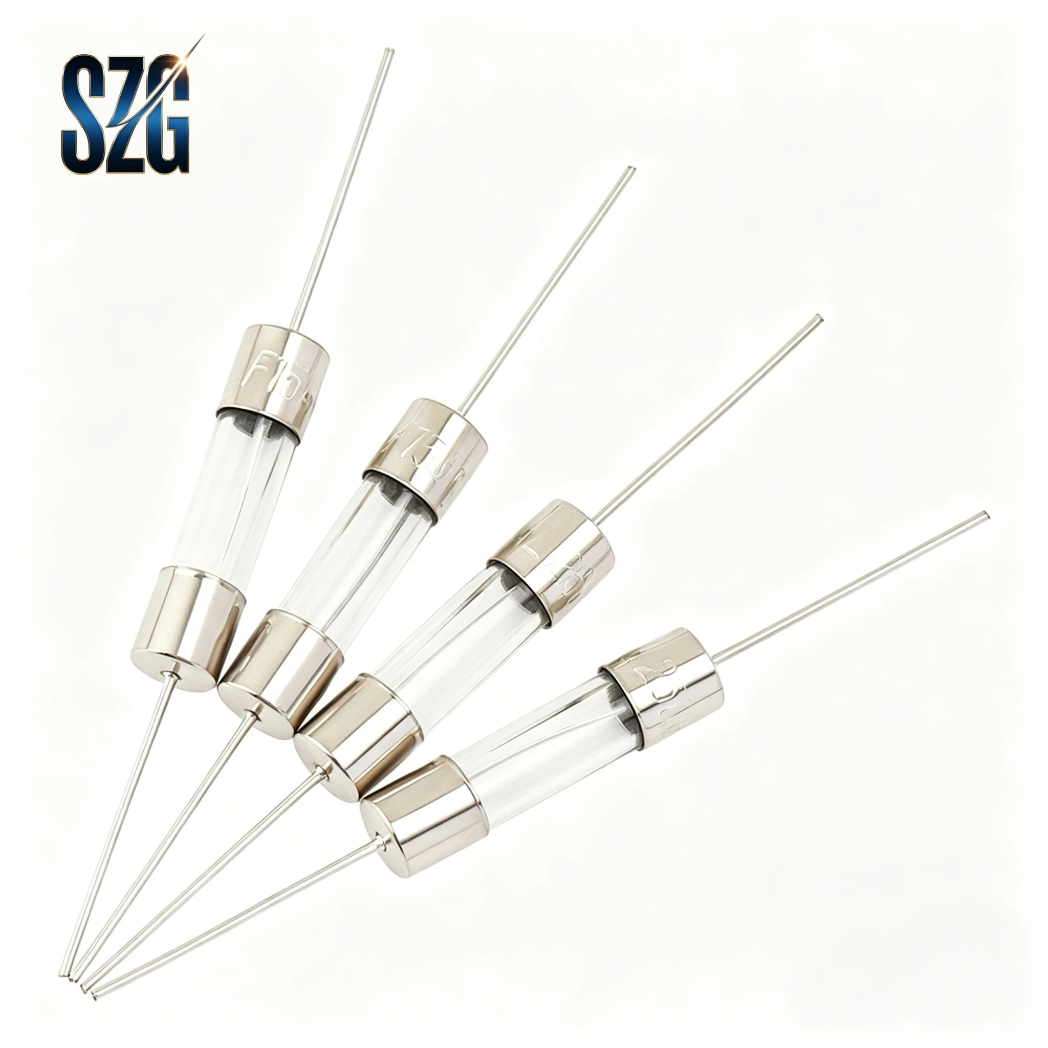 10PCS/Lot glass tube One-Time fuse 5*20 0.5 1 2 3 3.15 5 8 10 15 20 A 250V household appliance power fuse with pin ceramic fuse