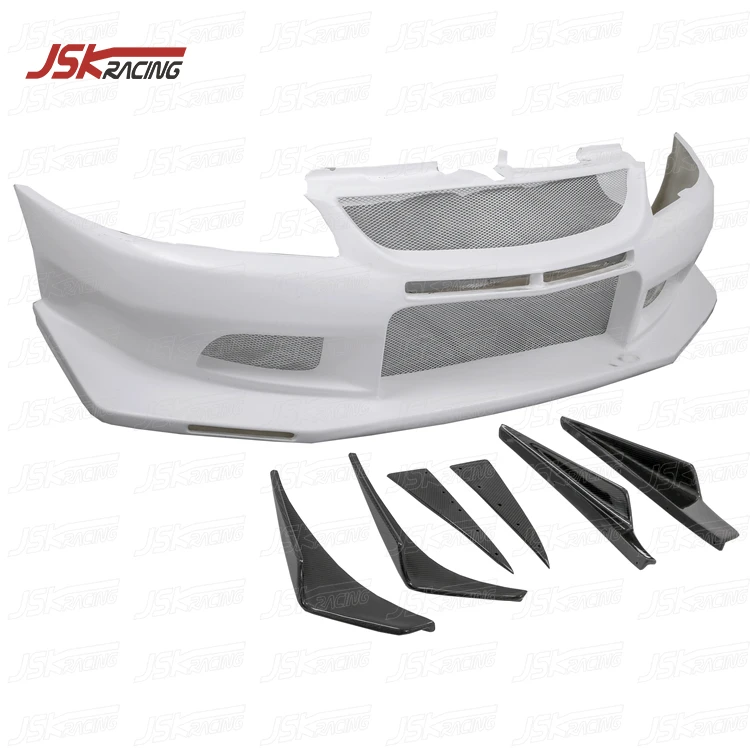 

Voltx Style Half Carbon Fiber Front Bumper for 2001-2007 Mitsubishi Lancer Evolution Evo 7 8 9