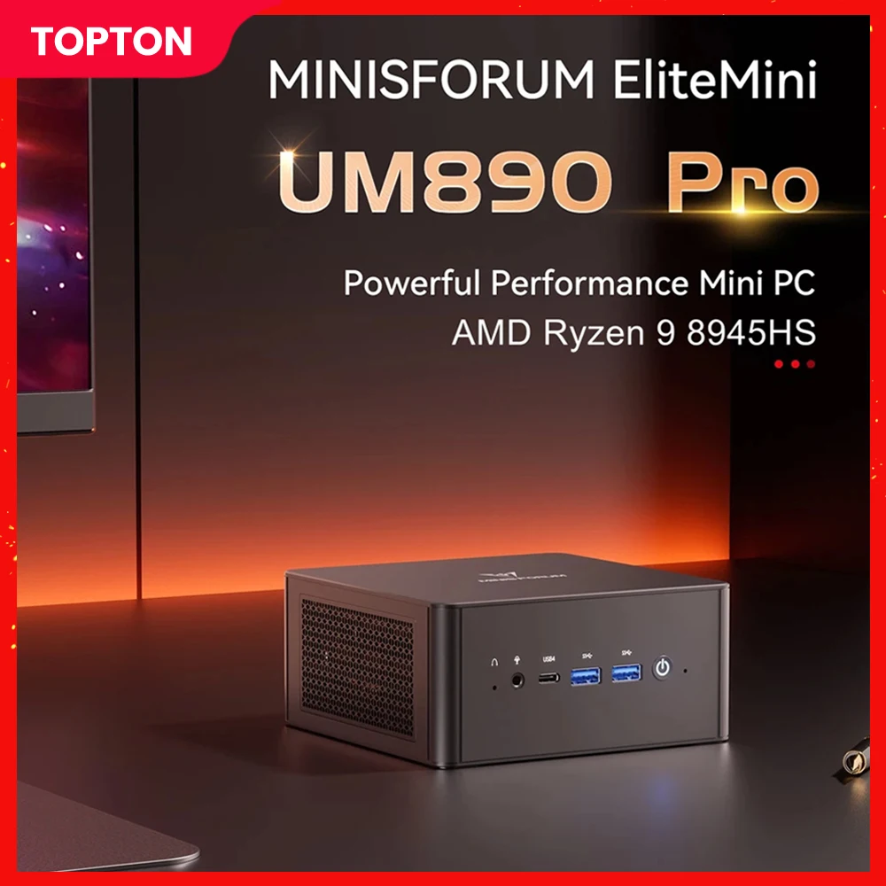 

MINISFORUM UM890 UM880 Pro Gamer Mini PC AMD Ryzen 9 8945HS 7 8845HS 2*USB4 2*DDR5 2*2.5G Oculink Gaming PC Windows 11 NUC WiFi6