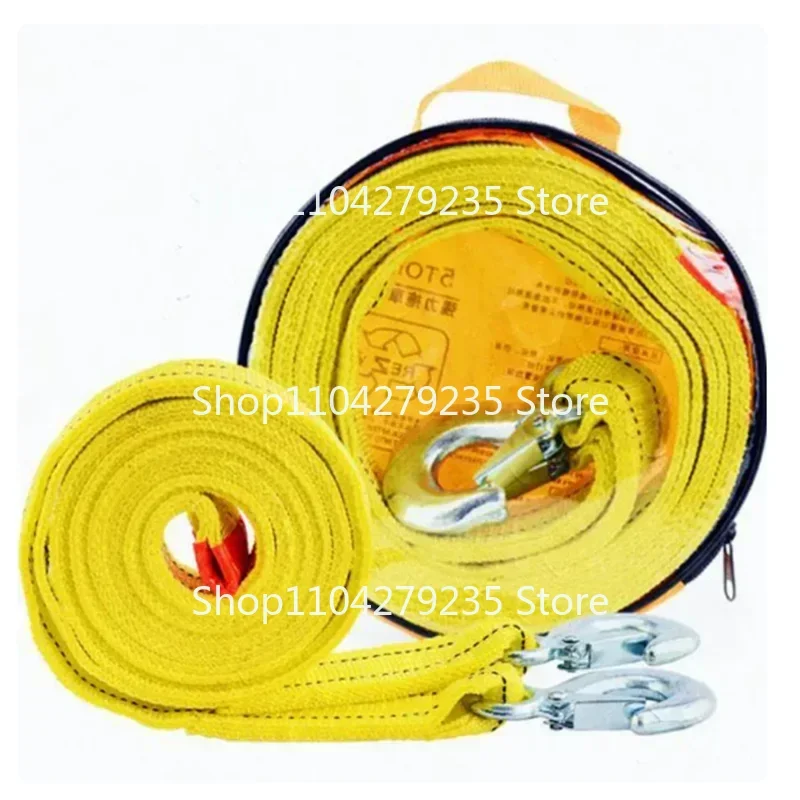 4 Meter Tow Rope For Truck Snatch Strap Off-road Towing Ropes Trailer Winch Cable Belt Car Traction 5 Ton  1pc