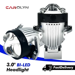 Carolyn Laser LED projector Lens 3 inches Headlights Bi Led high low beam Laser Projector Lens For Car High brightness