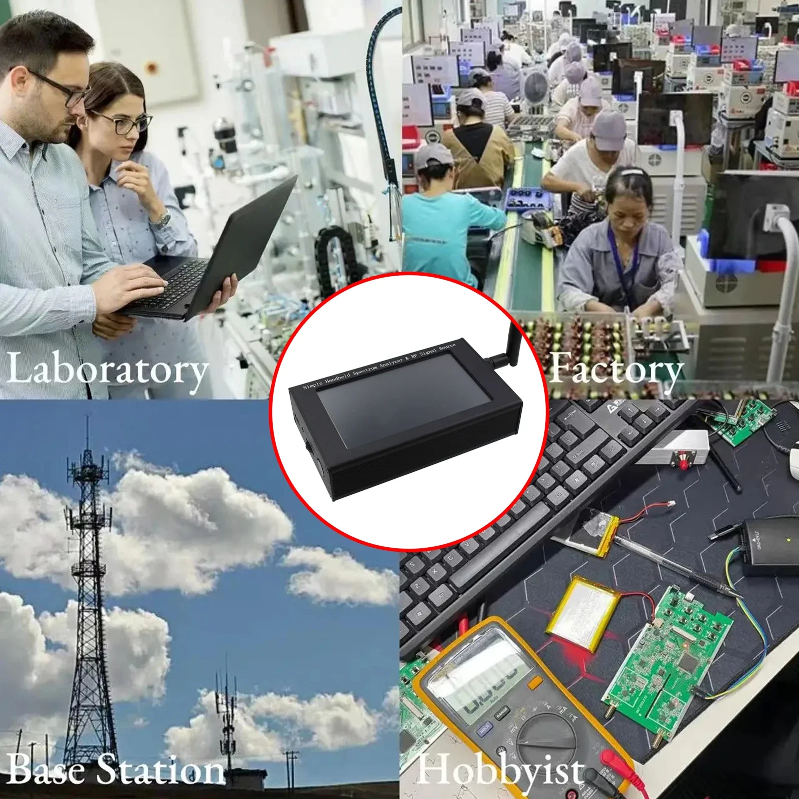 Imagem -06 - Analisador de Espectro Portátil Fonte de Sinal rf com Fonte de Rastreamento 43-polegada Tela Sensível ao Toque 5000mah Zq6 6g 35mhz6000mhz