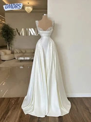 Classic A-line Wedding Dresses Pearls Sweetheart Neck Dress For Bride Elegant Customized Bridal Gown Vestido De Novia